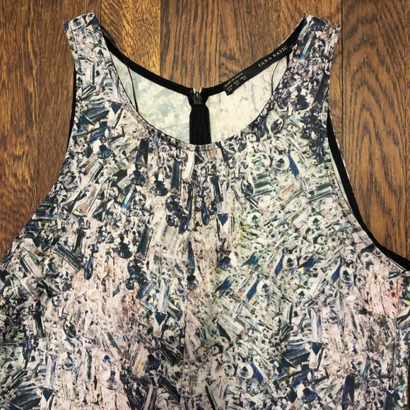 ZARA Gem Print Sleeveless Romper Playsuit XS - Picture 4 of 9